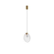 9333221 Висечка светилка SHELINA LED 2W 3000K Antique Brass Steel & Glass Nova Luce